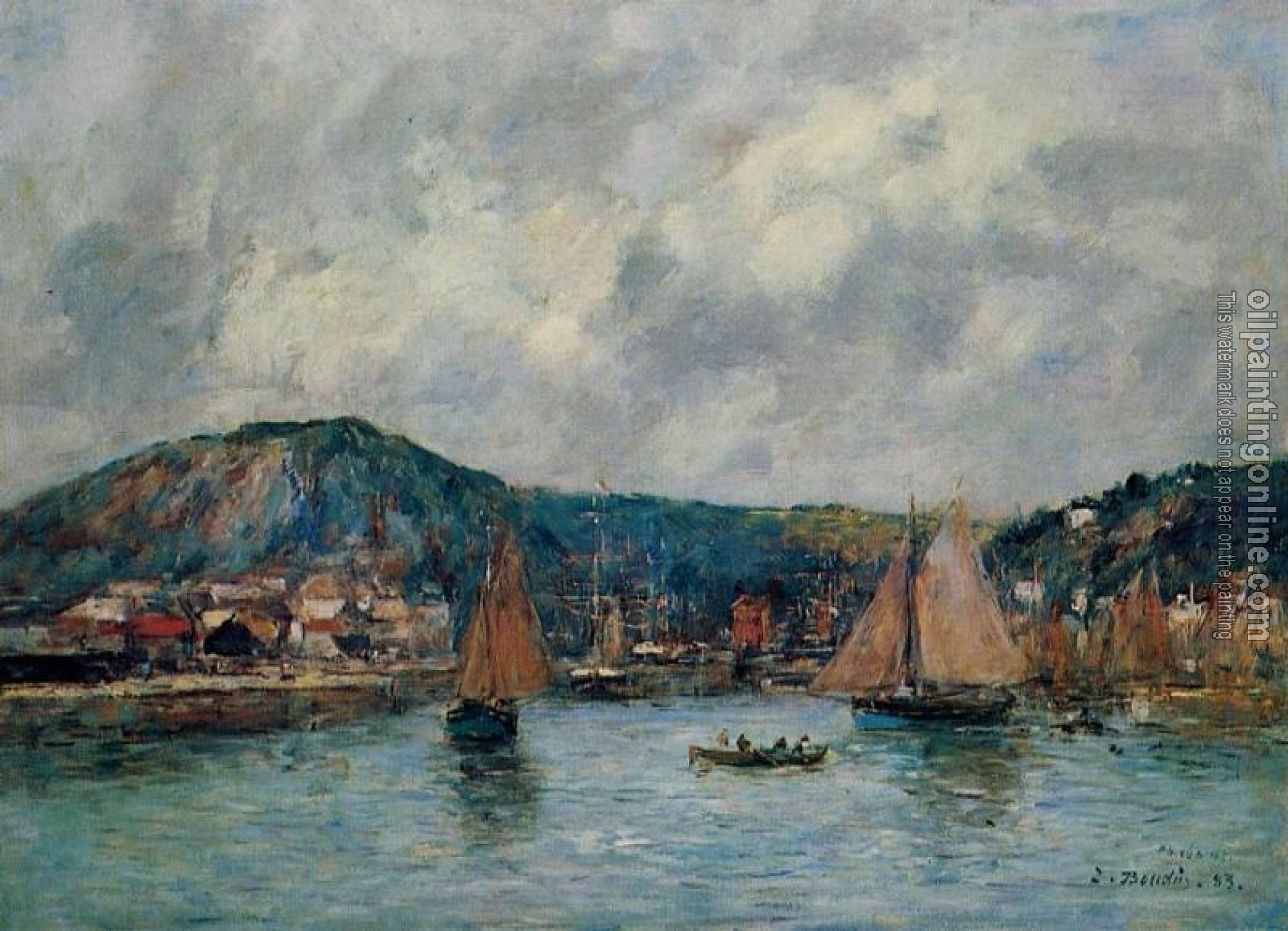 Boudin, Eugene - Cherbourg, the Port